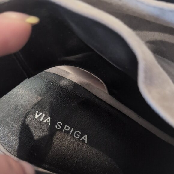 Via Spiga Gray Open-Toe Mules - Picture 9 of 10